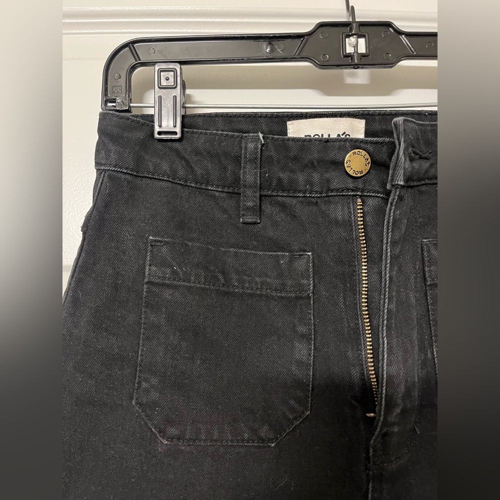 Black Wide-Leg Jeans - Picture 2 of 6